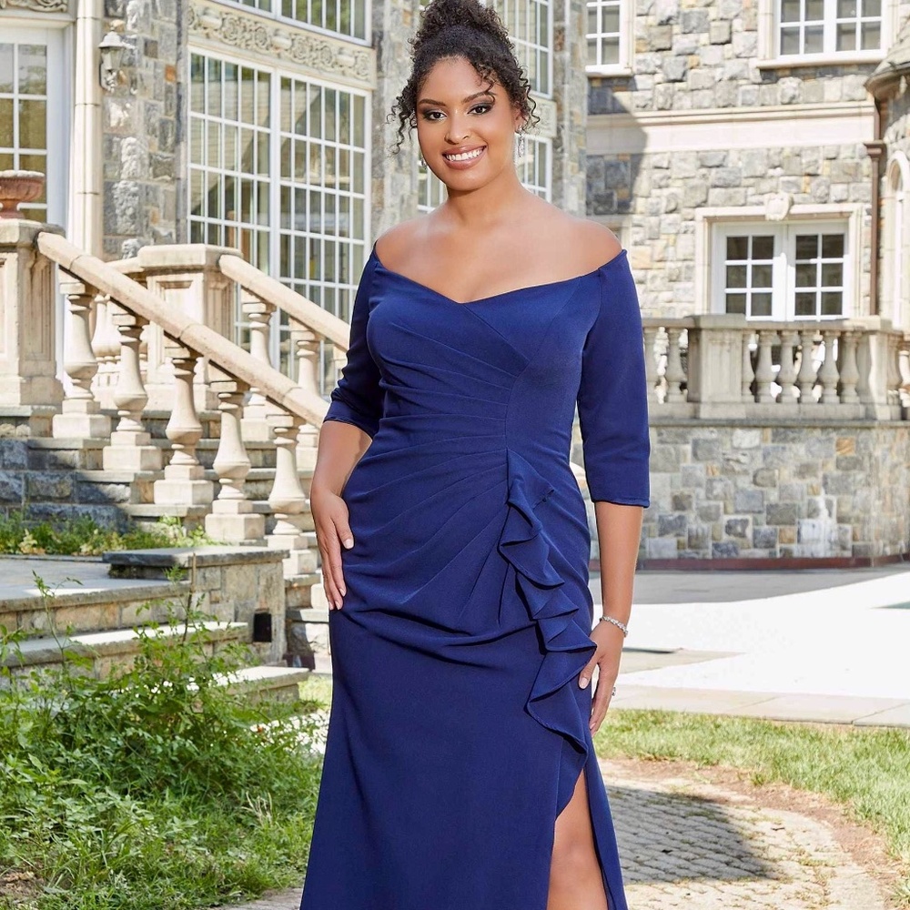 MGNY Dress New Size 16 Blue #72424